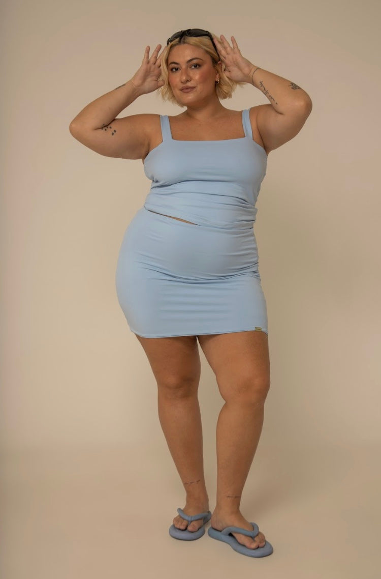 mini saia de poliamida desejo