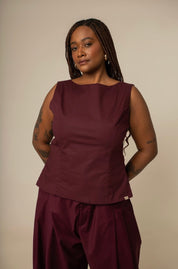 blusa costas abertas collab frida & lela