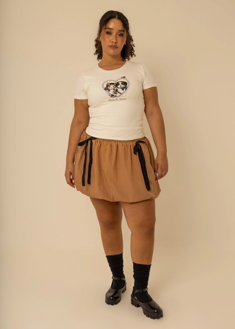 mini short saia balonê garoa