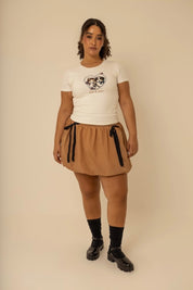 mini short saia balonê garoa