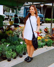 vestido sossego curto | vestido reto de viscolinho