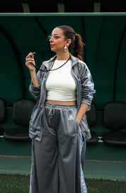 calça tracksuit wide lela & kappa
