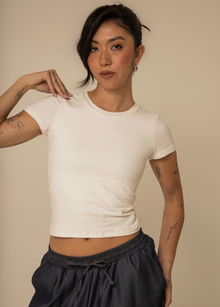 baby tee | blusa baby look