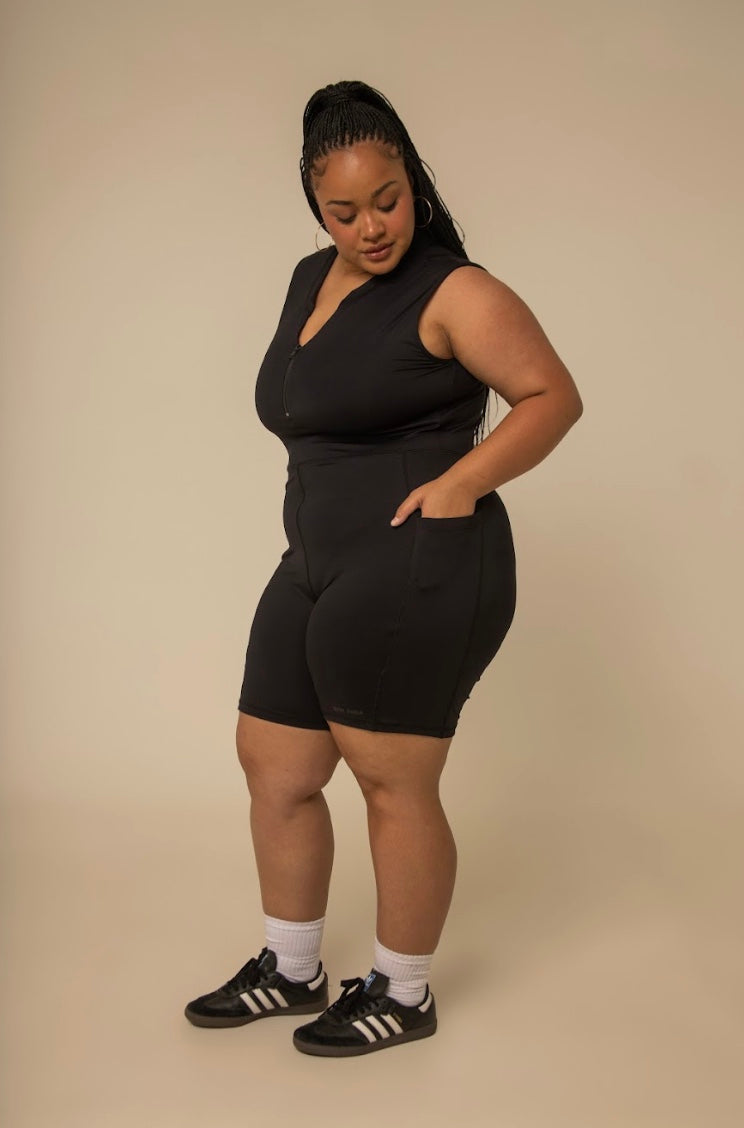 macaquinho zíper gym babe