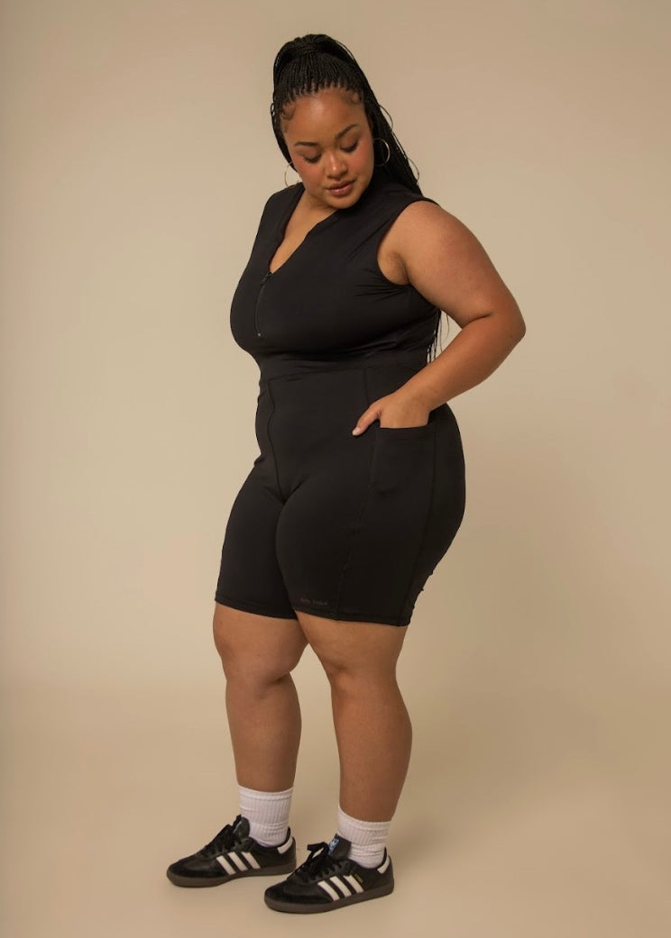 macaquinho zíper gym babe