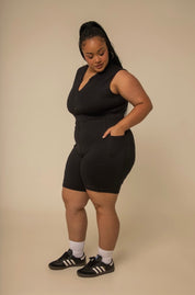 macaquinho zíper gym babe