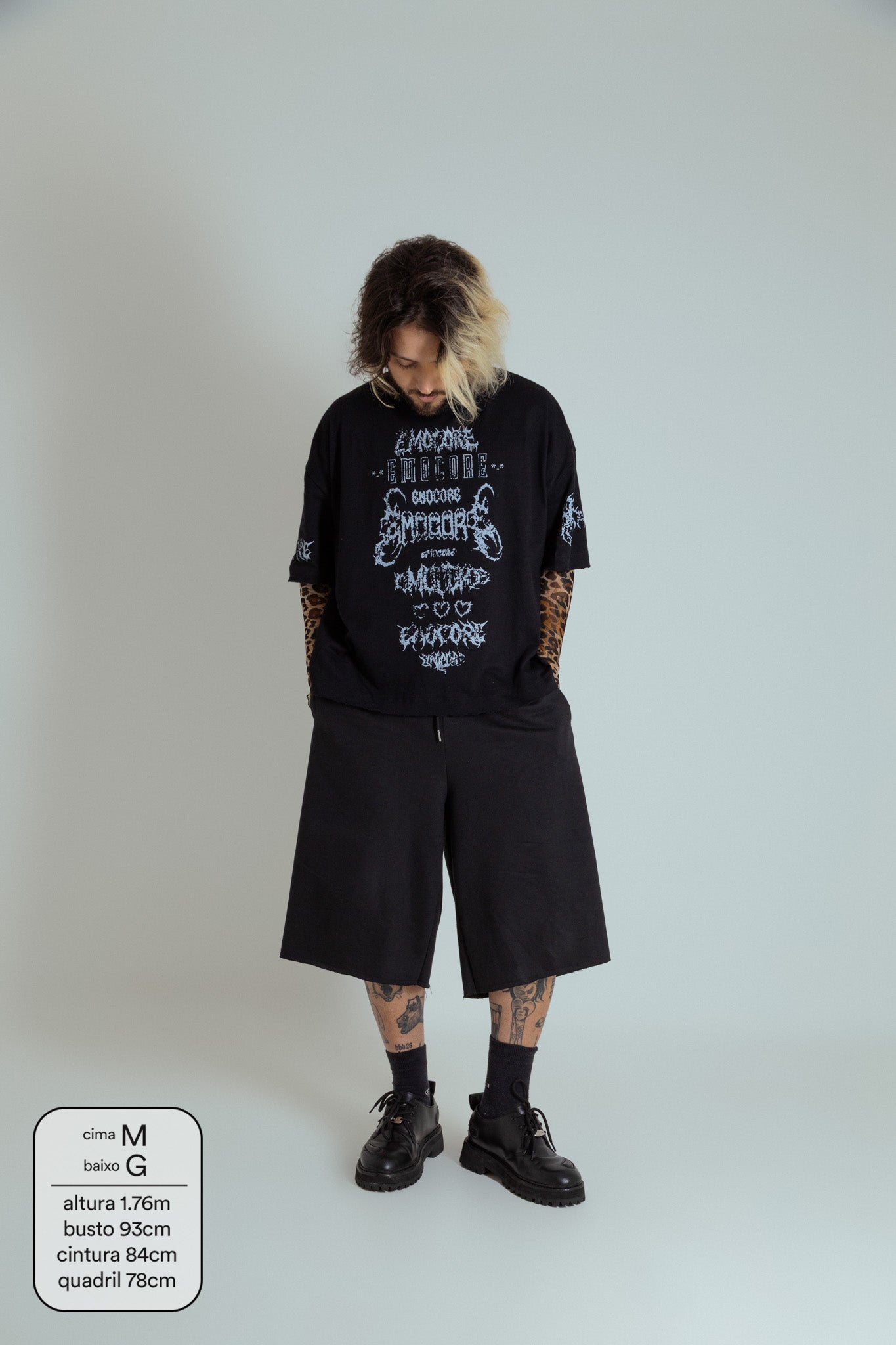 camisetão emocore LUV | camiseta oversized 100% algodão
