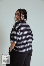 polo listrada oversized manga curta luv