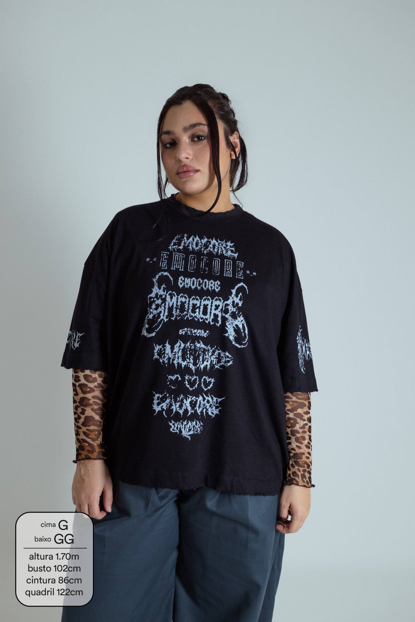 camisetão emocore LUV | camiseta oversized 100% algodão