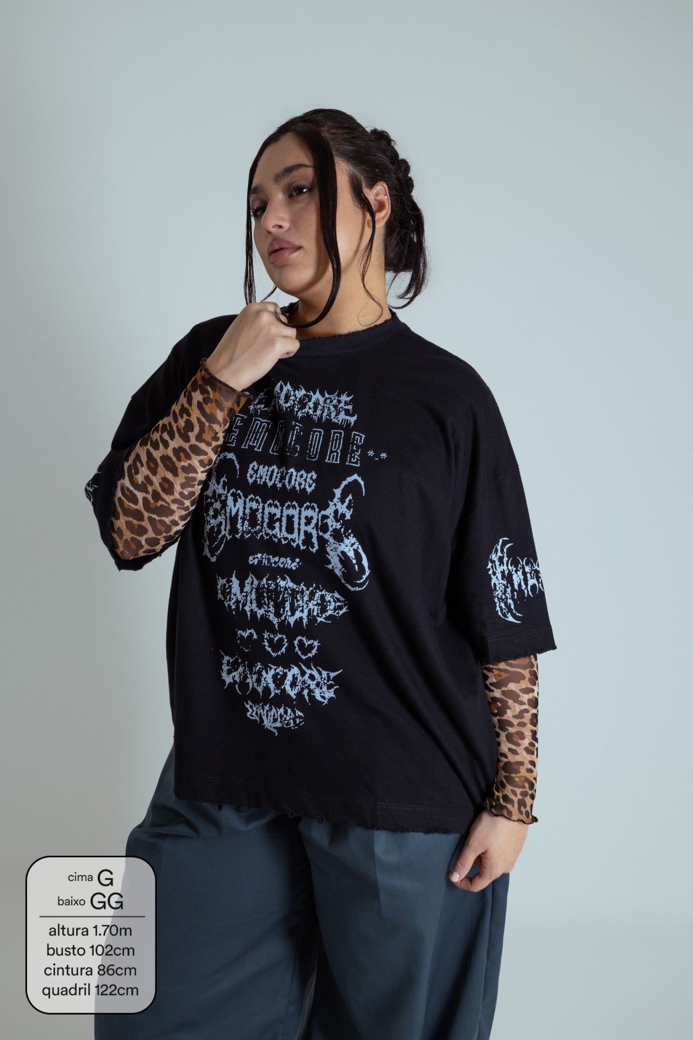 camisetão emocore LUV | camiseta oversized 100% algodão