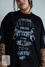 camisetão emocore LUV | camiseta oversized 100% algodão