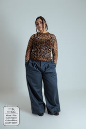 blusa segunda pele de tule oncinha LUV