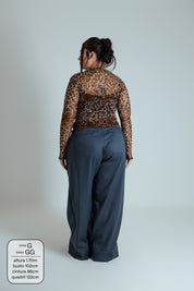 blusa segunda pele de tule oncinha LUV