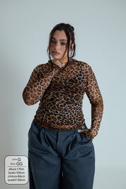 blusa segunda pele de tule oncinha LUV