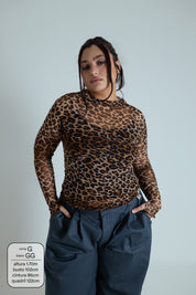 blusa segunda pele de tule oncinha LUV