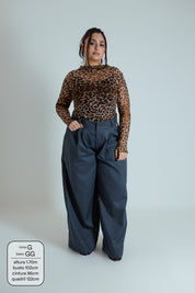 blusa segunda pele de tule oncinha LUV