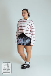 polo listrada oversized manga longa luv