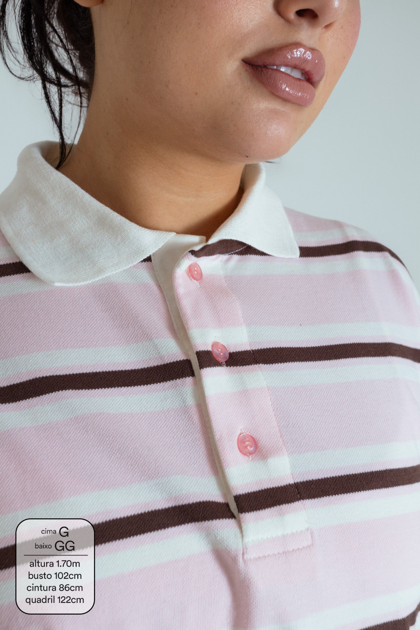 polo listrada oversized manga longa luv