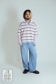 calça jeans ajustável reta estrela LUV