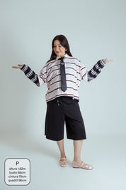 polo listrada oversized manga curta luv