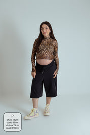 blusa segunda pele de tule oncinha LUV