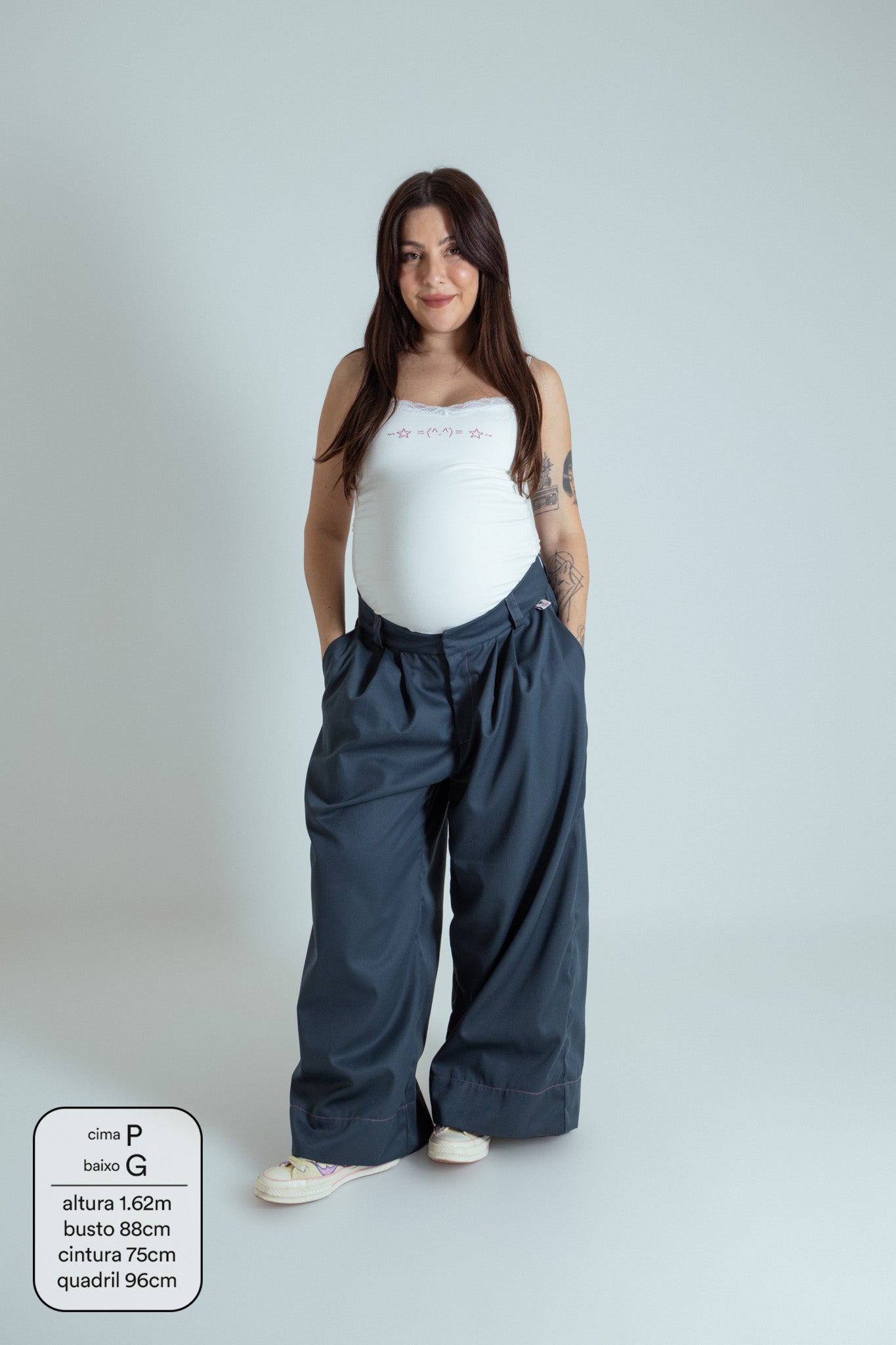 calça alfaiataria ajustável LUV