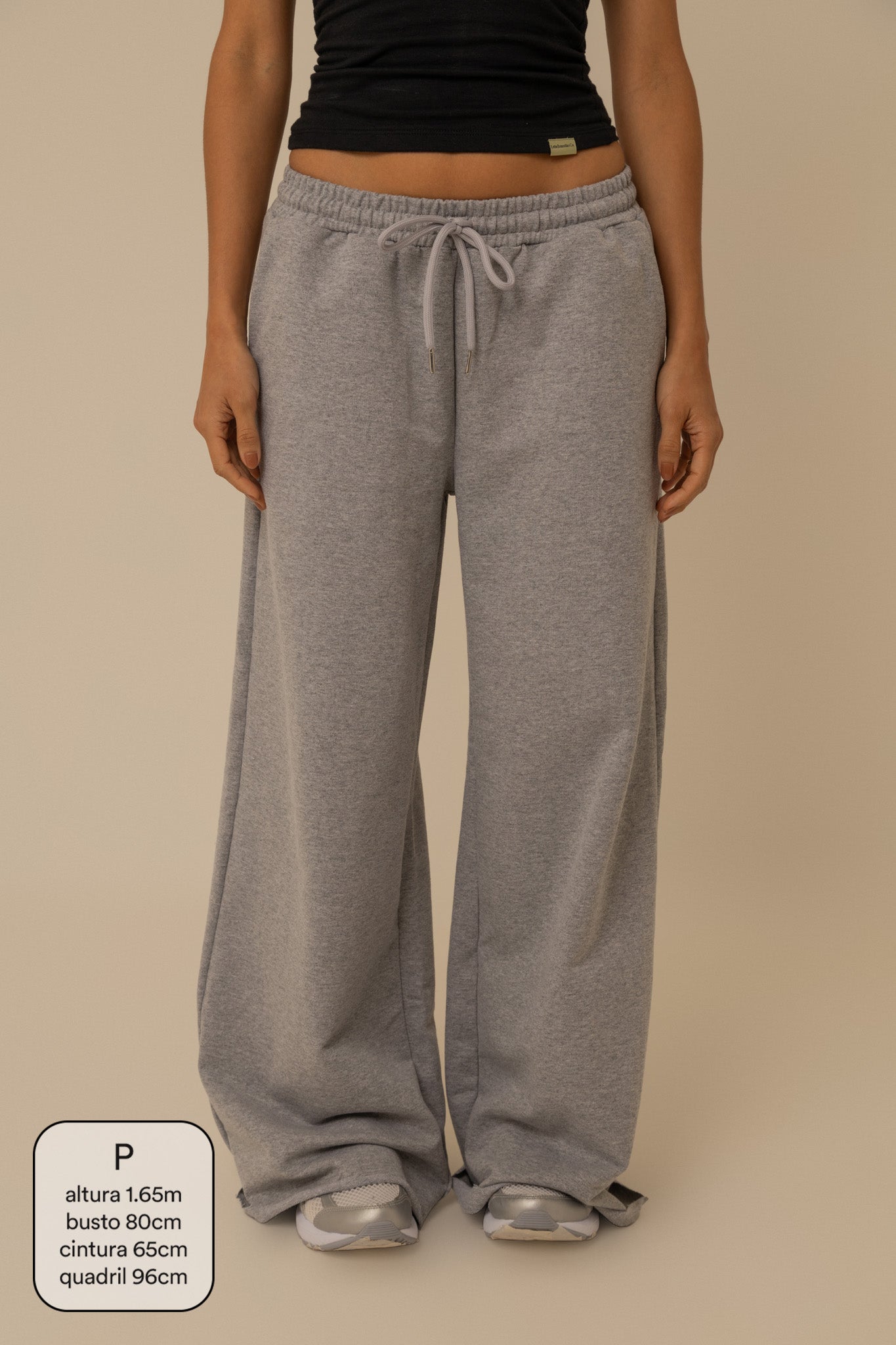 calça de moletom cozy wide | calça de moletom feminina ampla com bolsos grandes