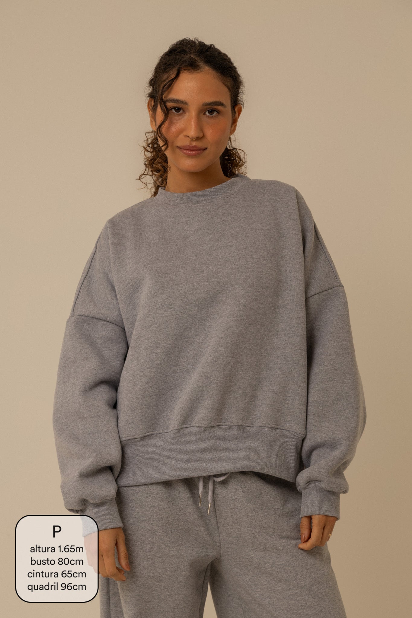 moletom oversized cozy | moletom sem capuz