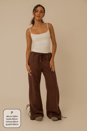 calça de moletom laço cozy | calça de moletom feminina com amarração e bolsos grandes