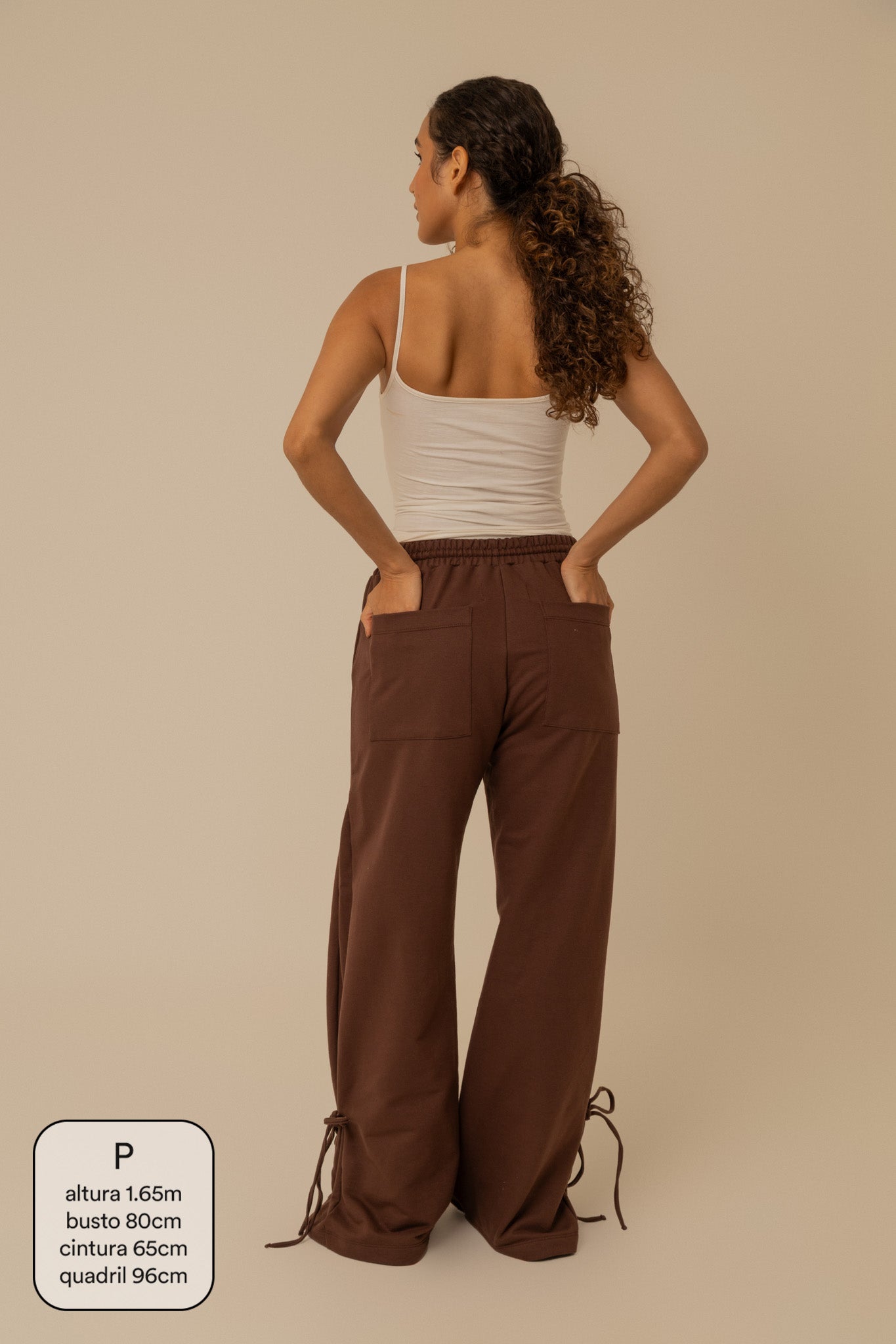 calça de moletom laço cozy | calça de moletom feminina com amarração e bolsos grandes