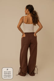 calça de moletom laço cozy | calça de moletom feminina com amarração e bolsos grandes