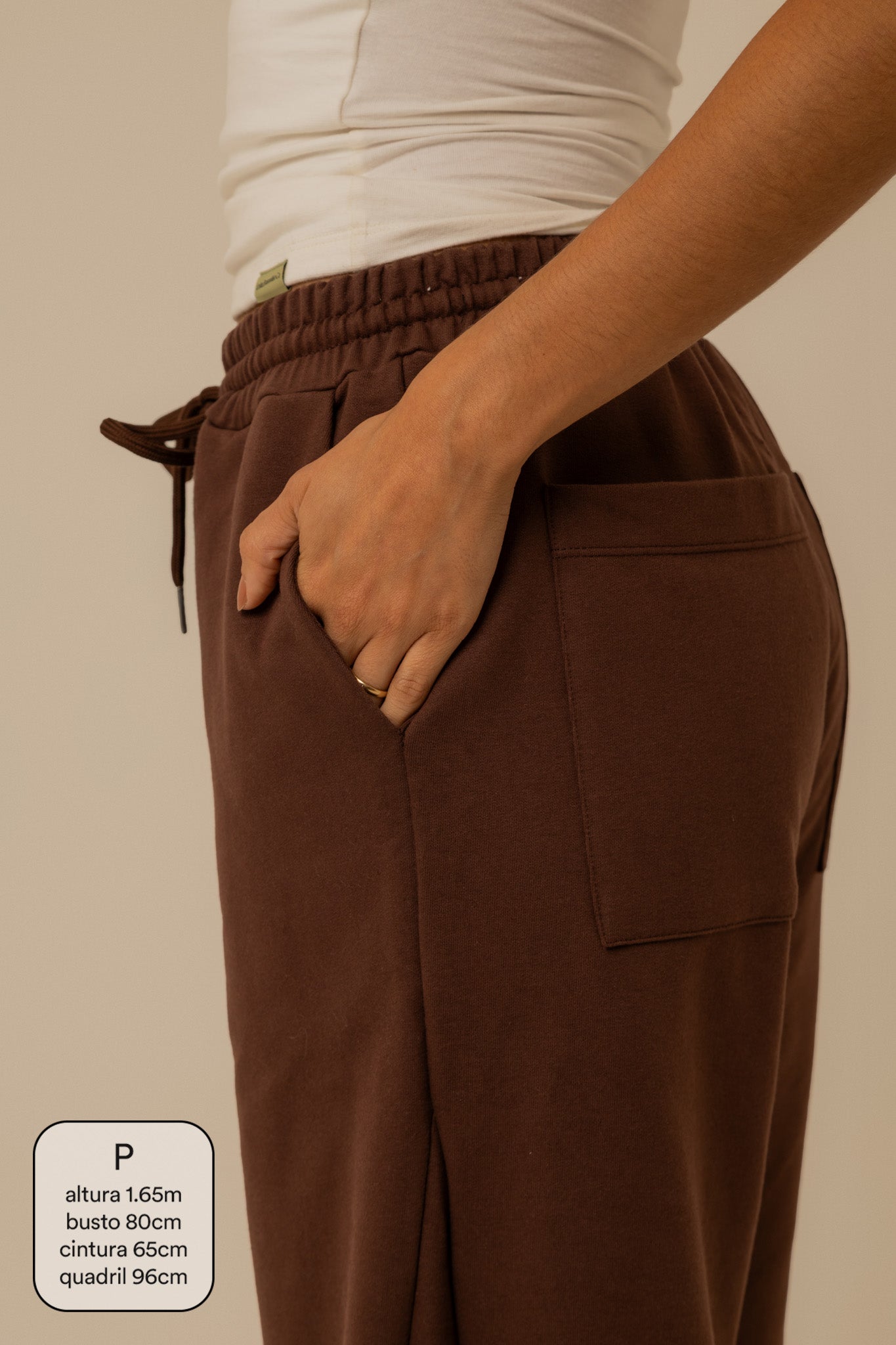 calça de moletom laço cozy | calça de moletom feminina com amarração e bolsos grandes