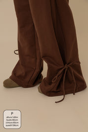 calça de moletom laço cozy | calça de moletom feminina com amarração e bolsos grandes