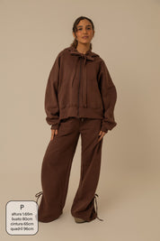 moletom laço cozy |  moletom oversized feminino com capuz e zíper