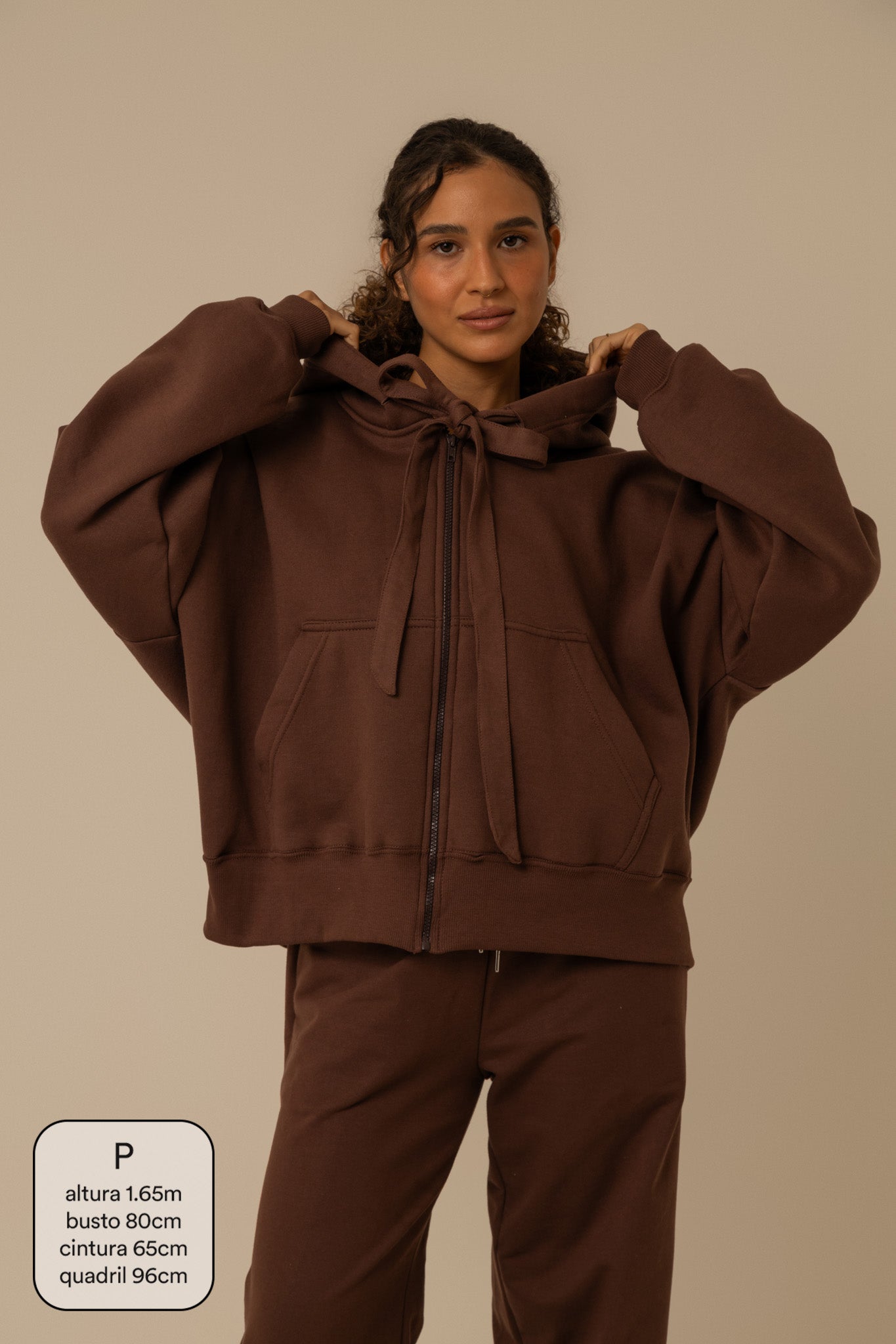 moletom laço cozy |  moletom oversized feminino com capuz e zíper