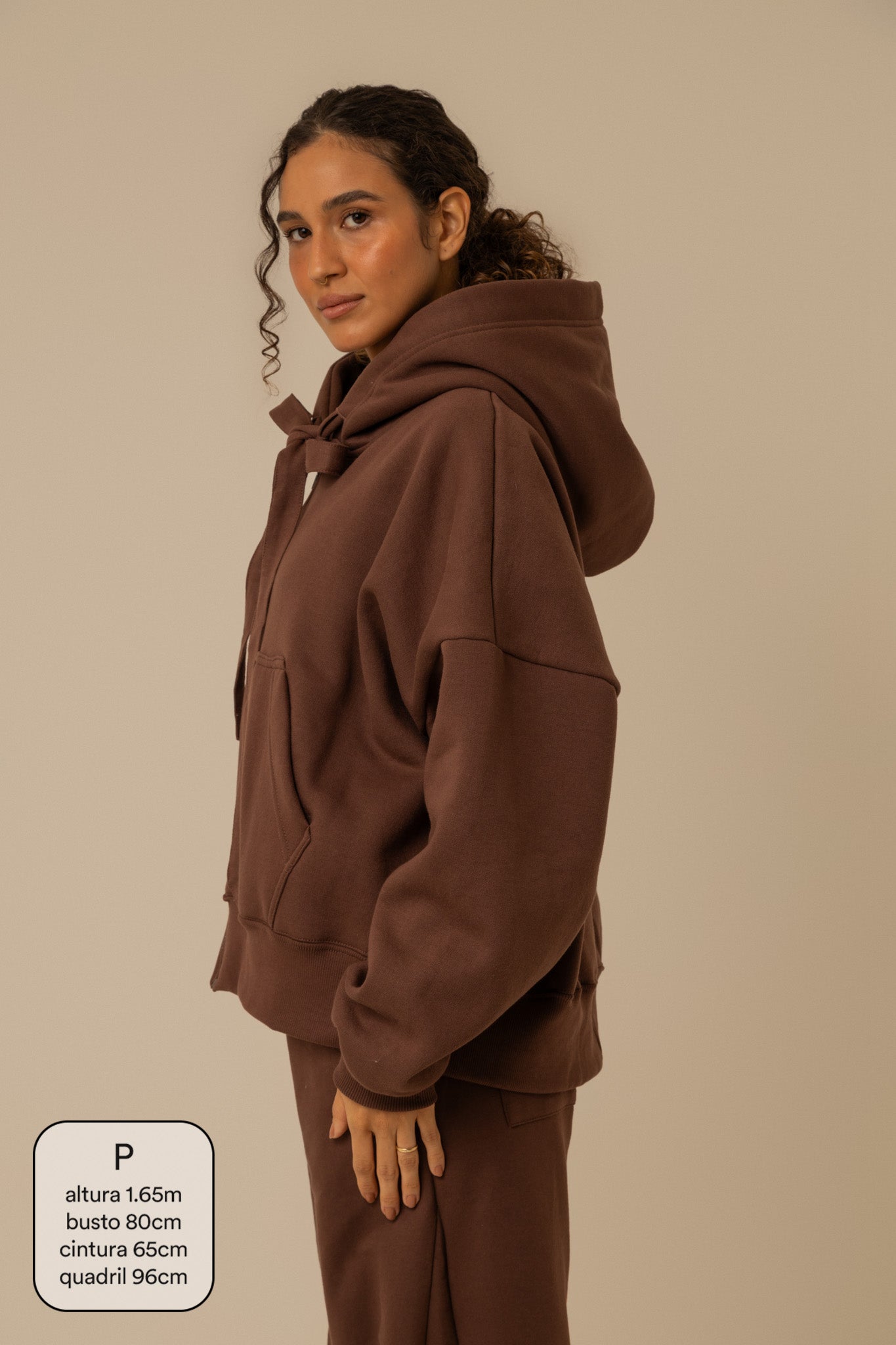 moletom laço cozy |  moletom oversized feminino com capuz e zíper