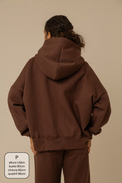moletom laço cozy |  moletom oversized feminino com capuz e zíper