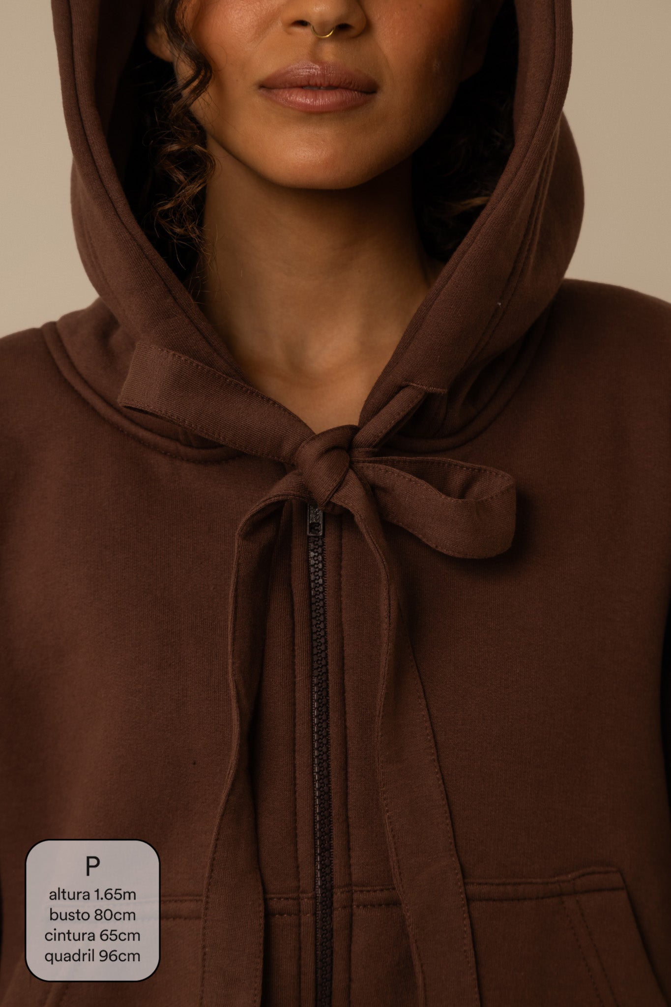 moletom laço cozy |  moletom oversized feminino com capuz e zíper