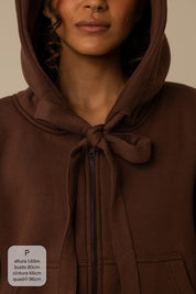 moletom laço cozy |  moletom oversized feminino com capuz e zíper