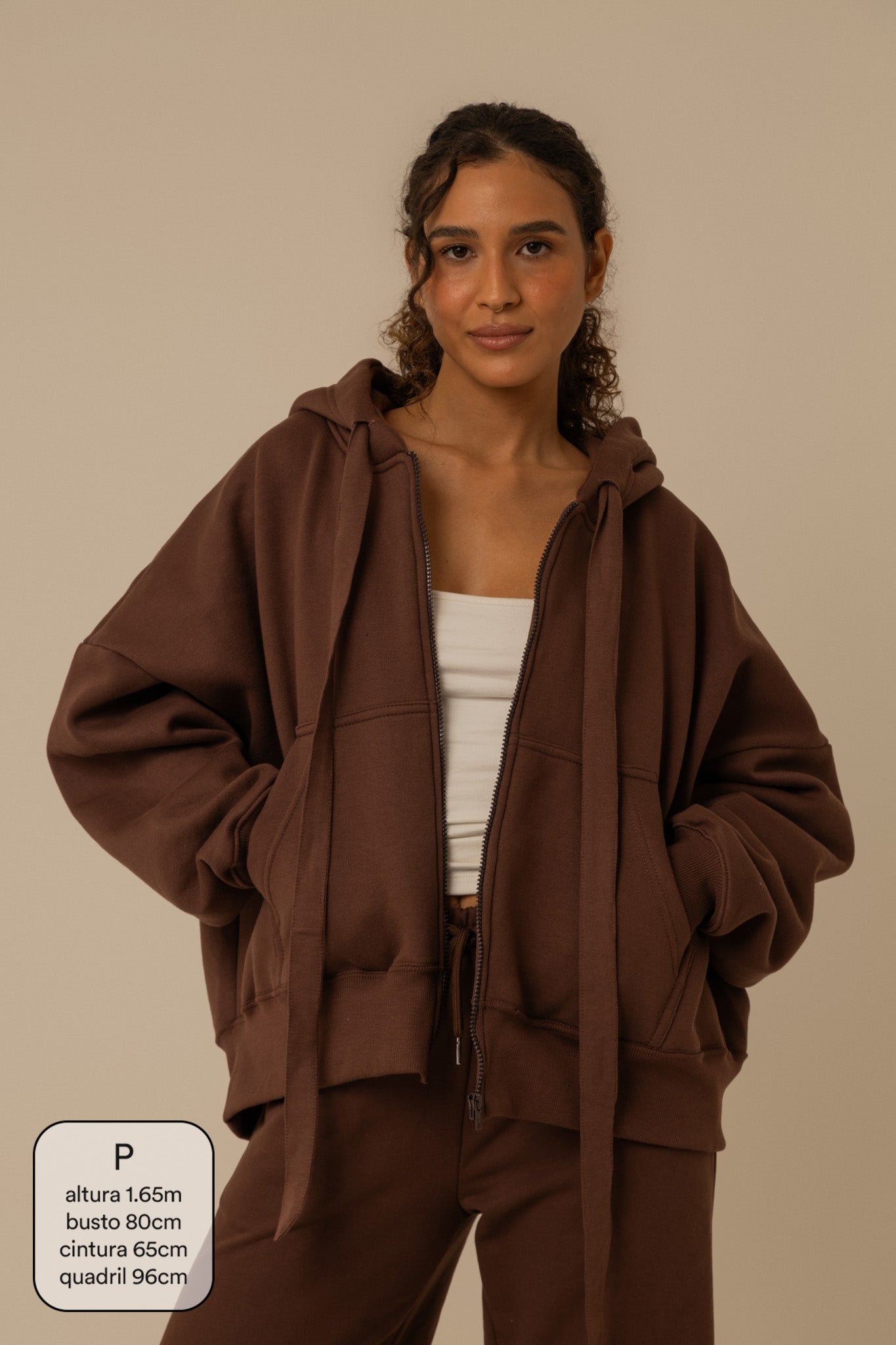 moletom laço cozy |  moletom oversized feminino com capuz e zíper