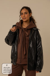 moletom laço cozy |  moletom oversized feminino com capuz e zíper