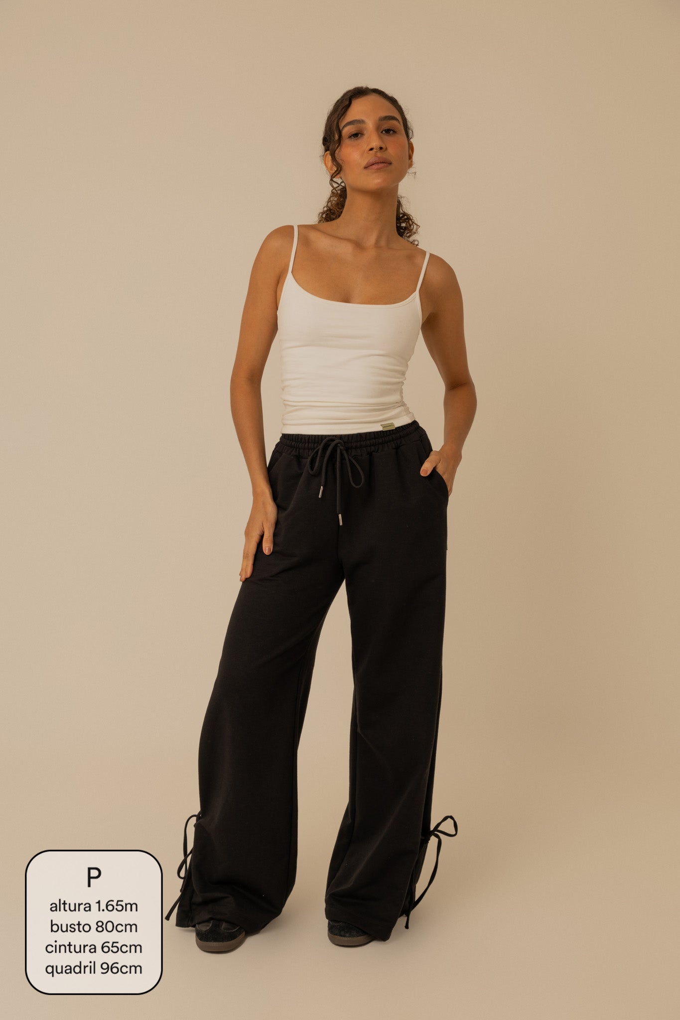 calça de moletom laço cozy | calça de moletom feminina com amarração e bolsos grandes