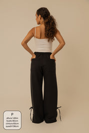 calça de moletom laço cozy | calça de moletom feminina com amarração e bolsos grandes