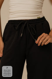 calça de moletom laço cozy | calça de moletom feminina com amarração e bolsos grandes