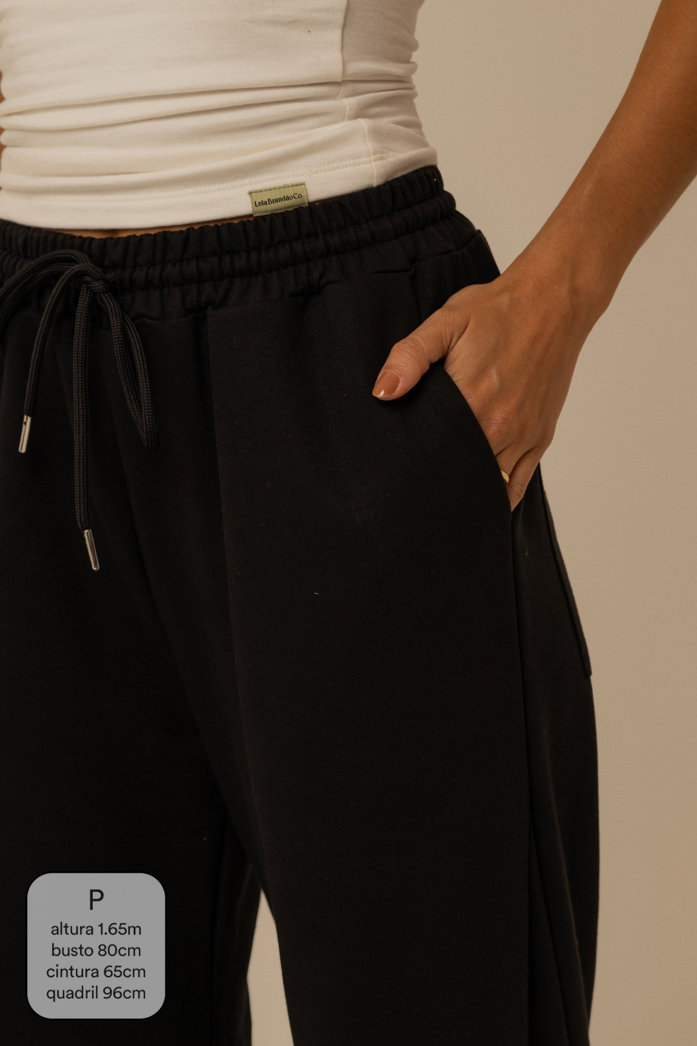 calça de moletom laço cozy | calça de moletom feminina com amarração e bolsos grandes