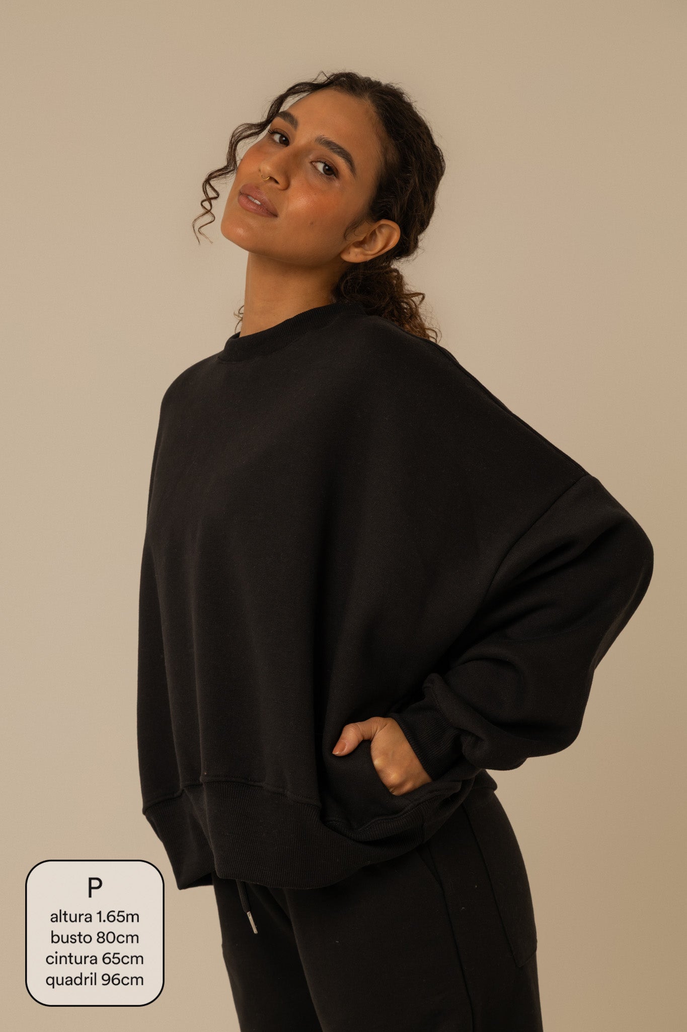 moletom oversized cozy | moletom sem capuz