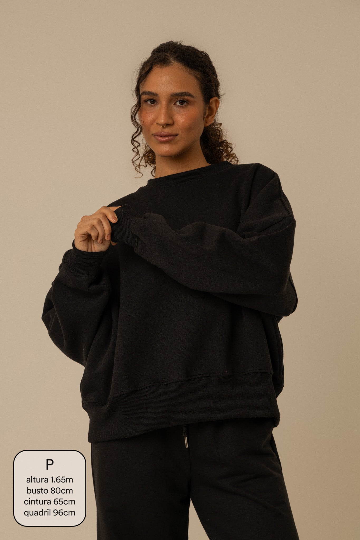 moletom oversized cozy | moletom sem capuz