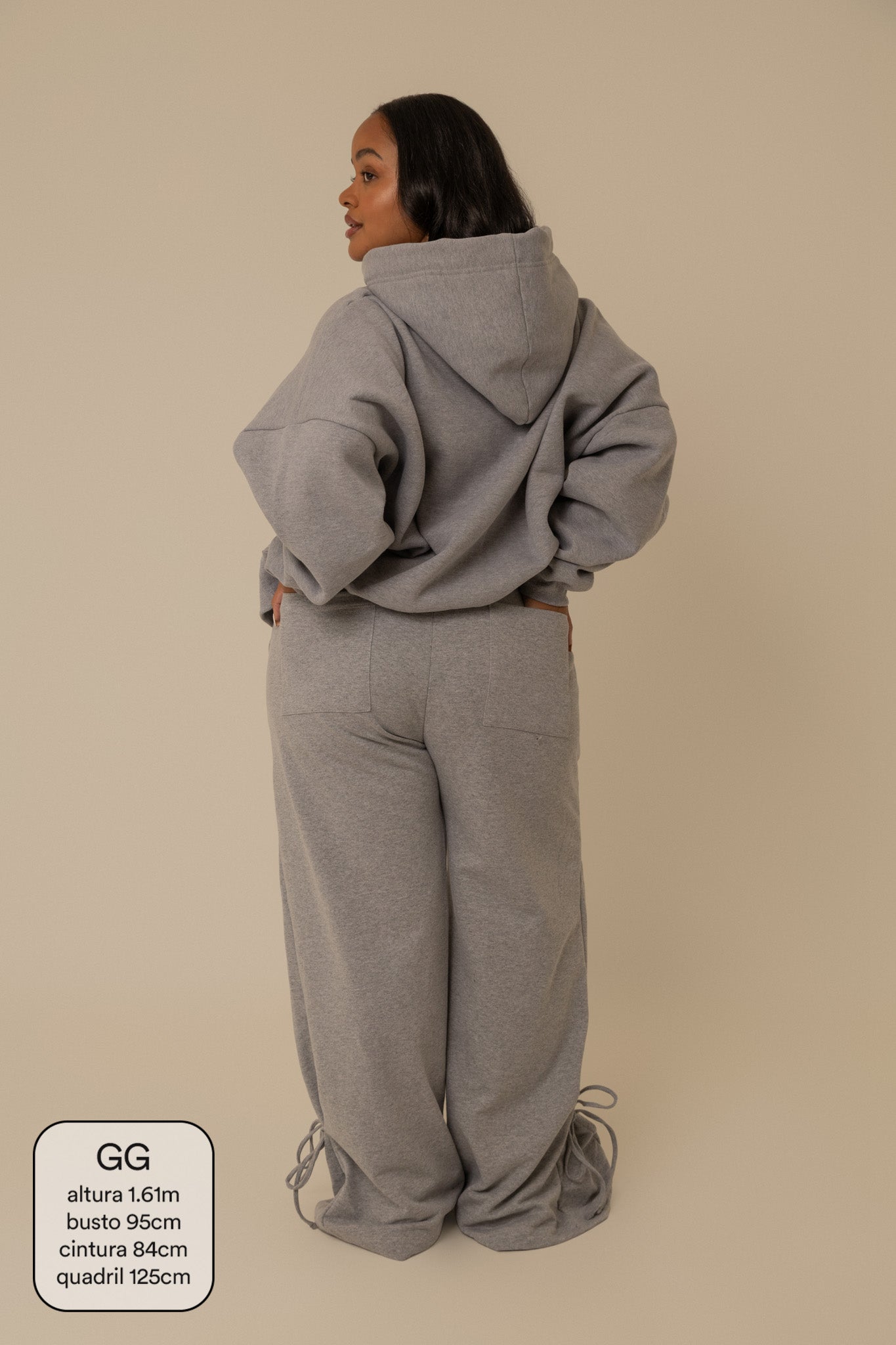 moletom laço cozy |  moletom oversized feminino com capuz e zíper