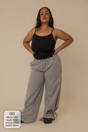 calça de moletom laço cozy | calça de moletom feminina com amarração e bolsos grandes