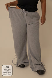 calça de moletom laço cozy | calça de moletom feminina com amarração e bolsos grandes